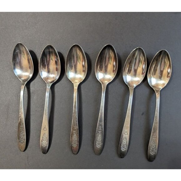 Oneida Other - vintage Oneida Bird of Paradise 1923 Community silver plate  Teaspoons set of  6